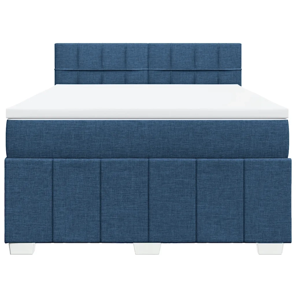 Giroletto a Molle con Materasso Blu 160x200 cm in Tessuto 3287125