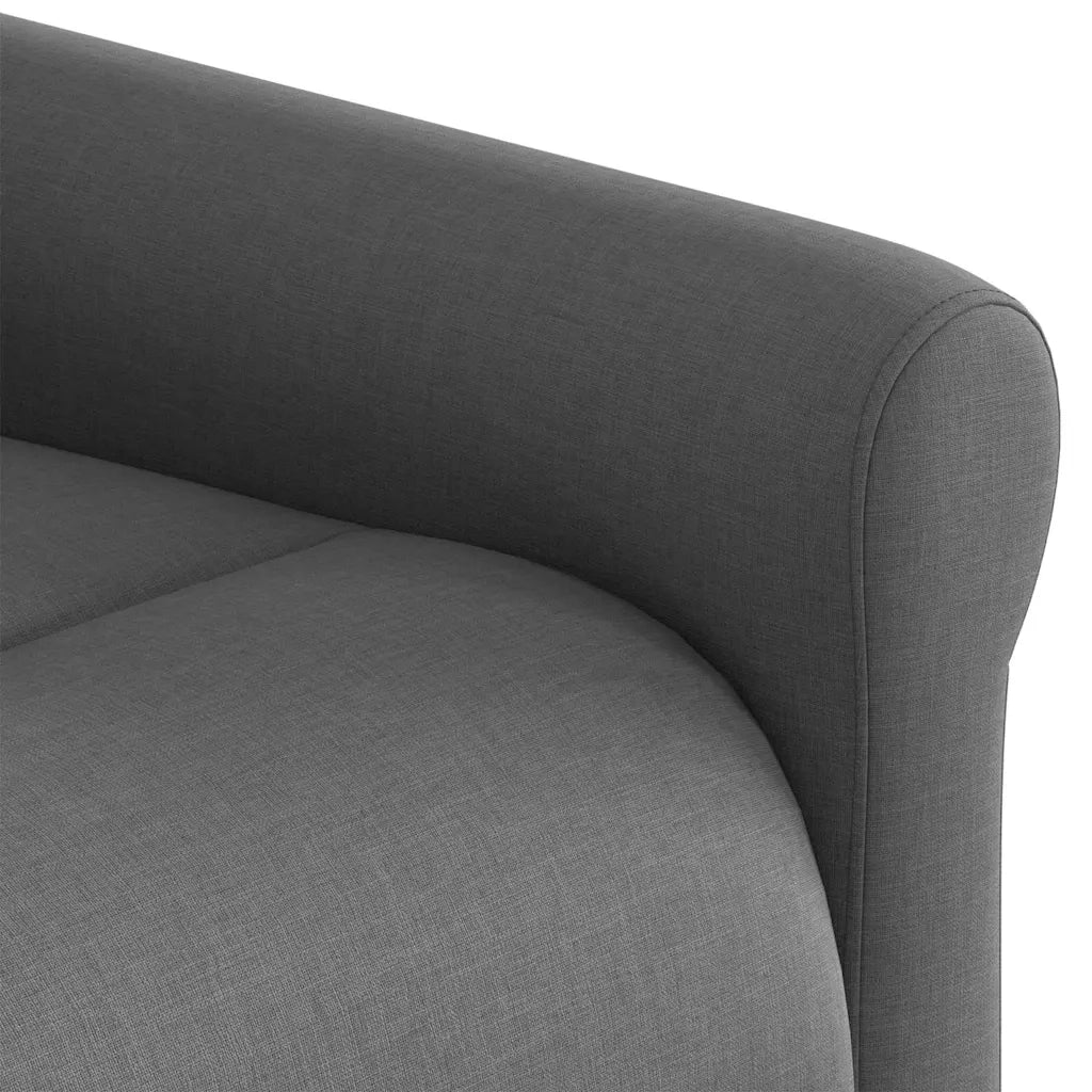 Divano Sedia-Poltrona Reclinabile in Tessuto Grigio Scuro 454446