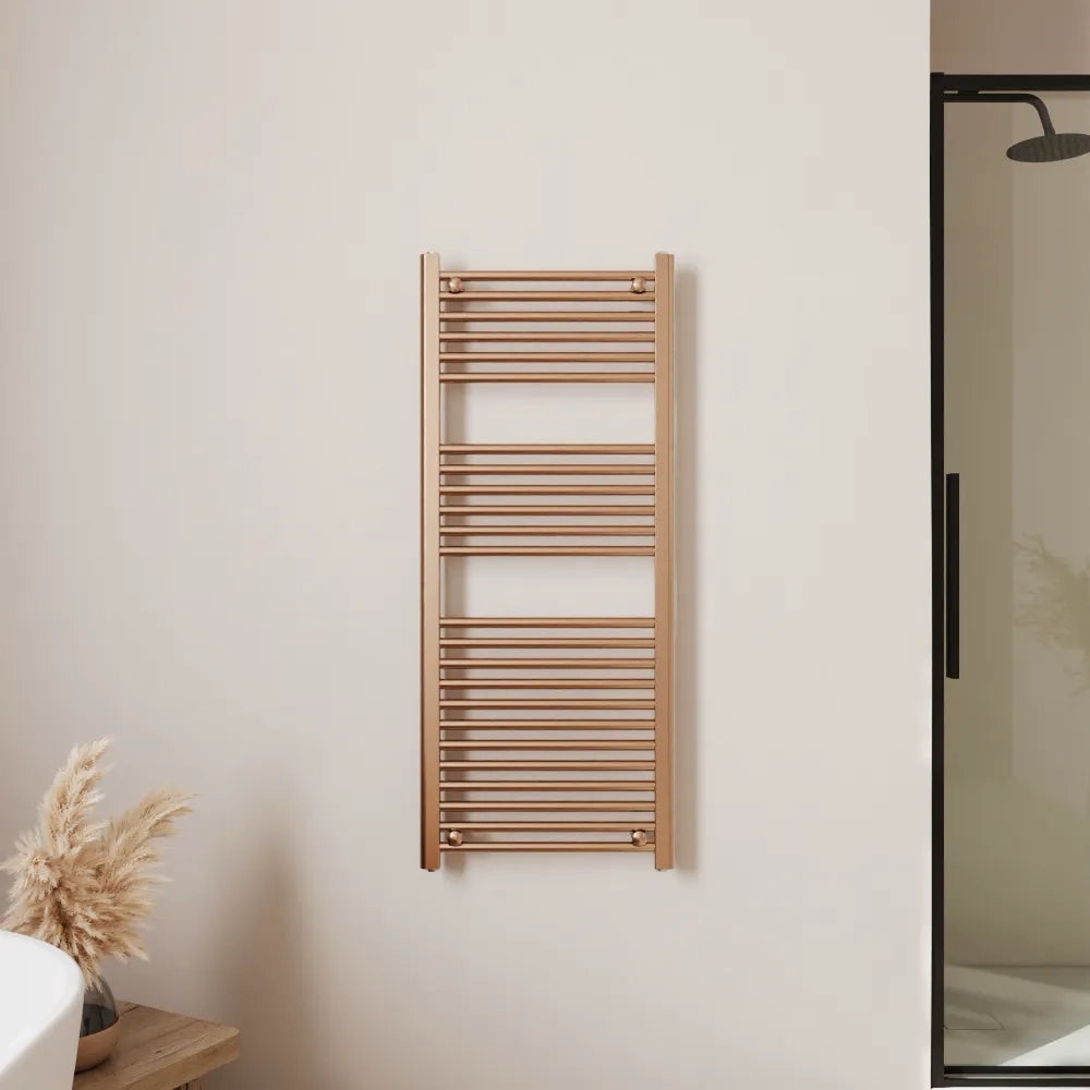 Termoarredo idraulico 1200x450 oro rosa interasse 400 | Polaris
