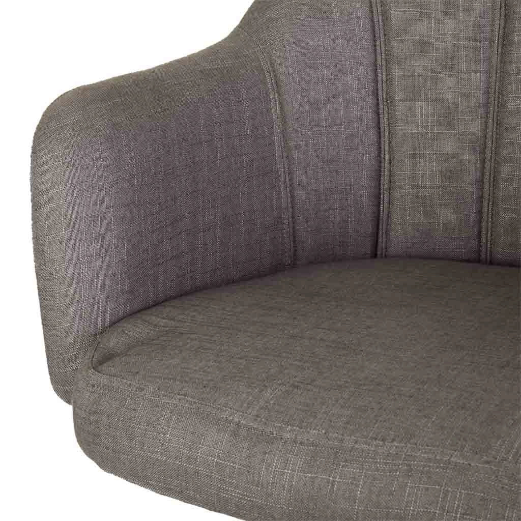 Sedia in legno e imbottita con ruote grigie 63x54x40/87h
