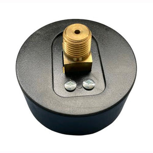 Manometro per Aria Compressa Doppia Scala 0-12 bar 0-170 psi Attacco Assiale Posteriore