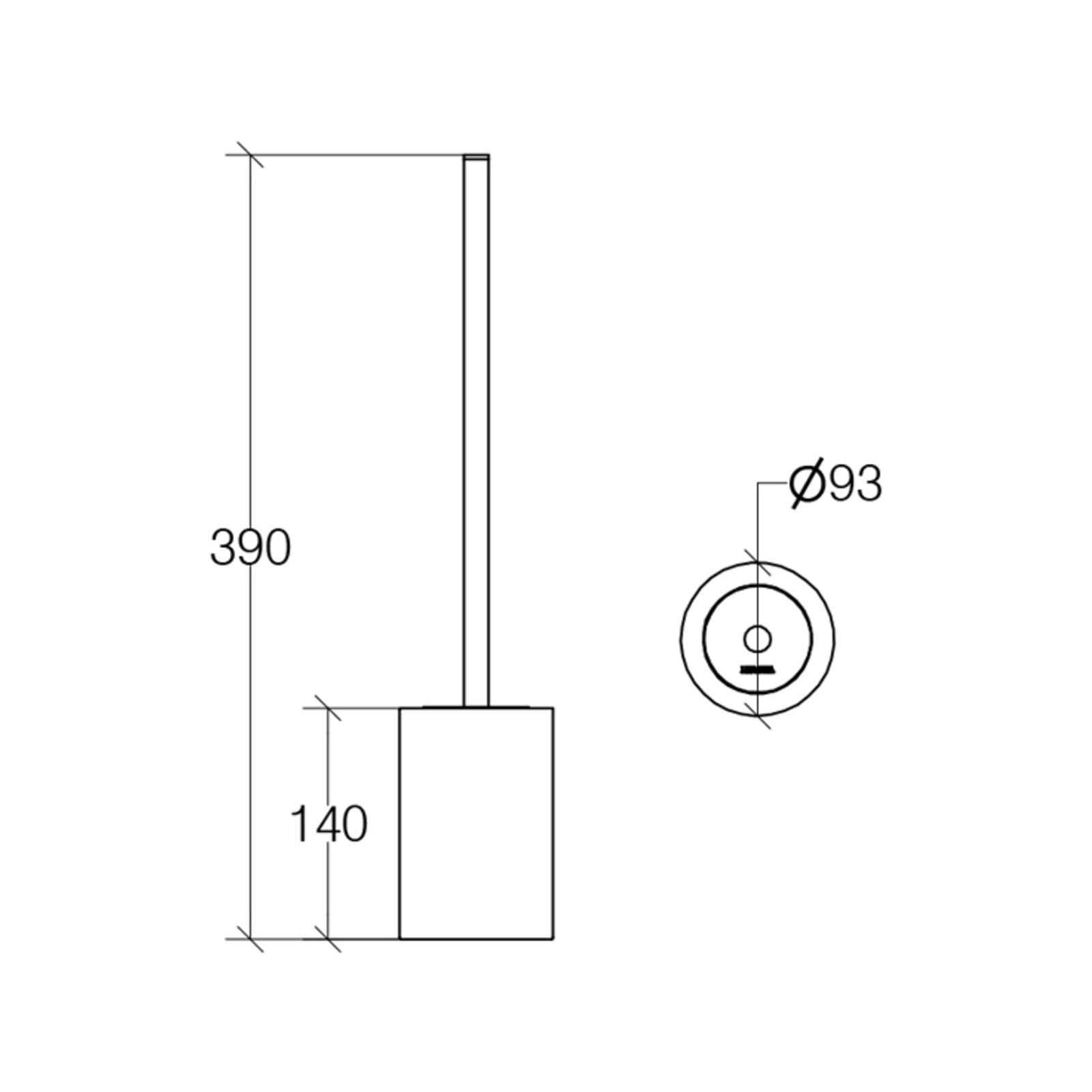 Lineabeta - Portascopino Skoati in porcellana bianco