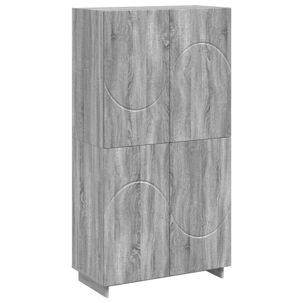 Credenza Sonoma grigio 79 x 41 x 151 cm Legno ingegnerizzato 3433115