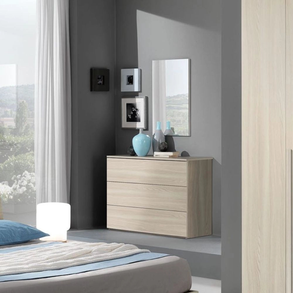 Com olmo 105x45x75 cm 3 cassetti