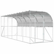Gabbia per Polli Contro il Muro Argento 600 x 150 x 215 cm 3434737