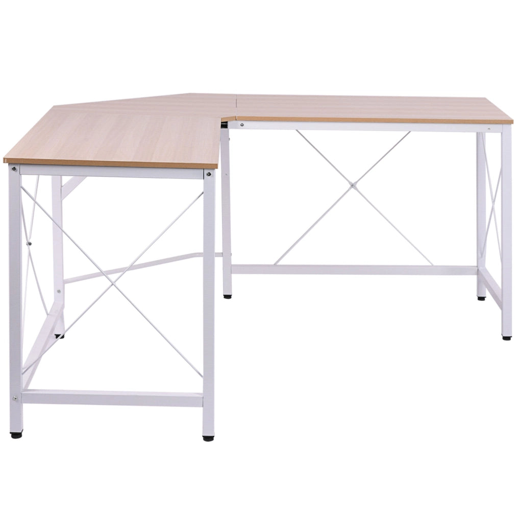 Scrivania angolare a L 150 x 150 cm in MDF e metallo