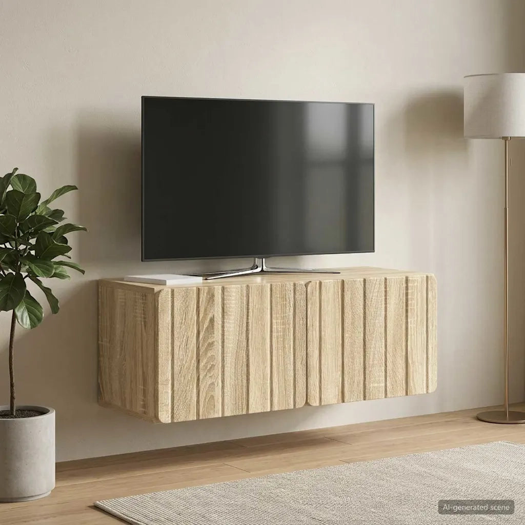 Mobile Porta TV da Muro Rovere Sonoma 78,5 x 31 x 30 cm 898377