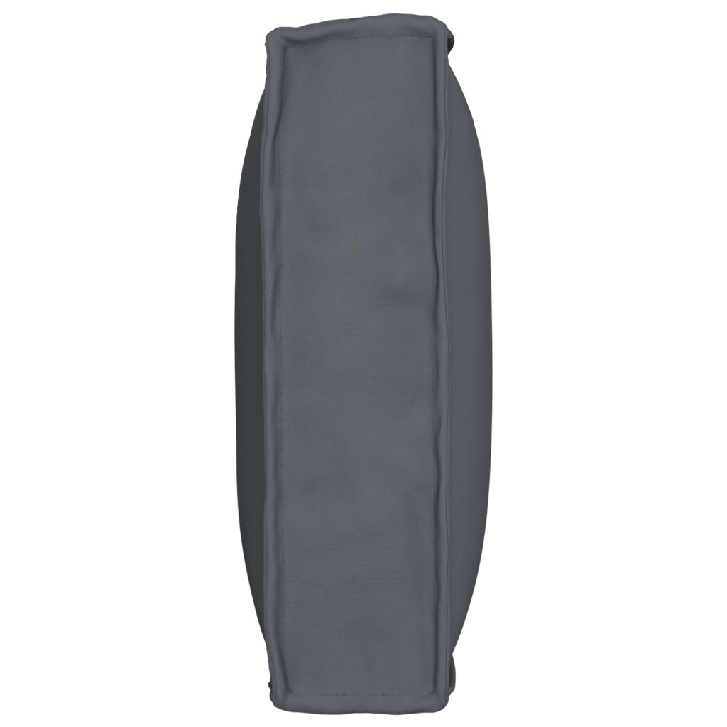 Cuscino per Pallet per Schienale Antracite 80x40x12 cm Tessuto Oxford
