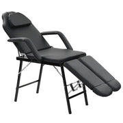 Lettino da Massaggio Portatile in Similpelle 185x78x76 cm Nero cod mxl 50688