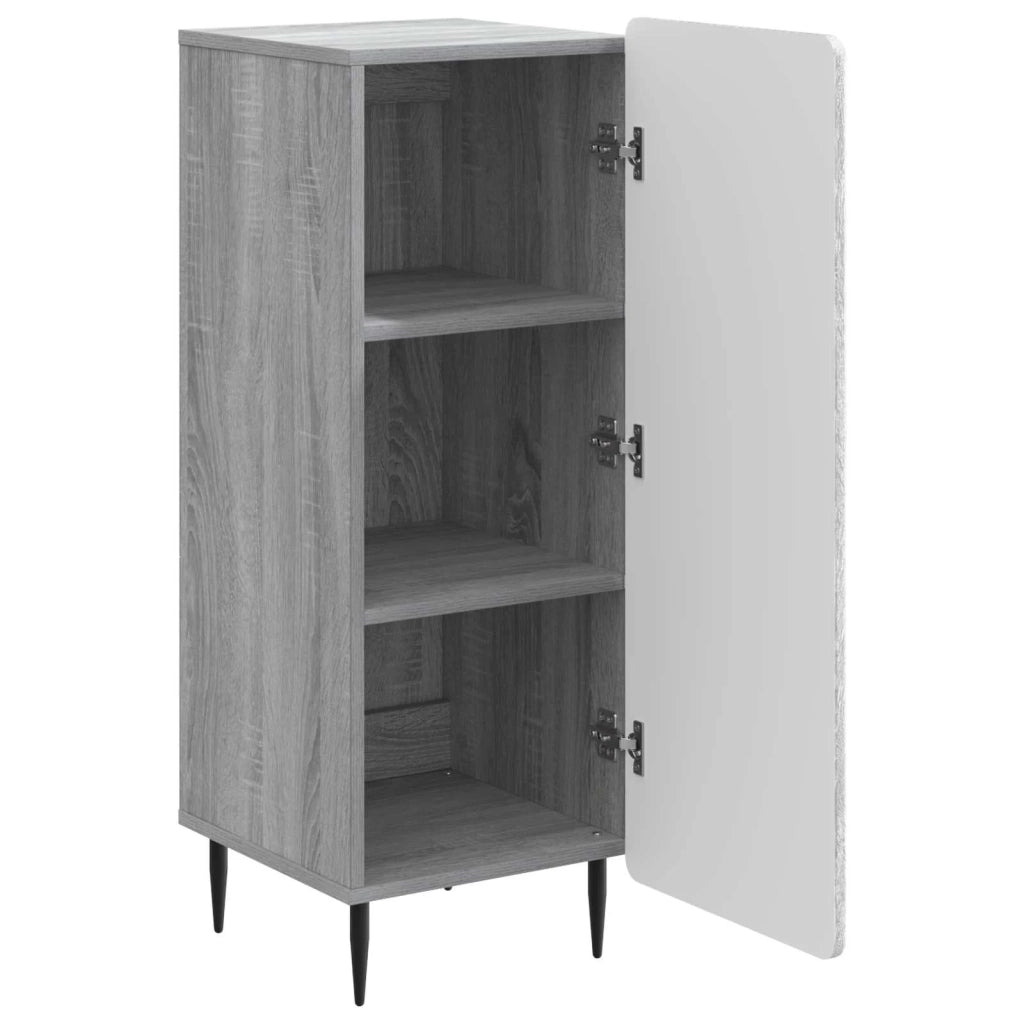 Credenza | Madia | Buffet da pranzo | Armadio da pranzo Grigio Sonoma 34,5 x 33 x 92 cm Legno ingegnerizzato