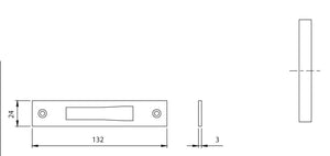 iseo art. 038.020 contropiastra x serratura 783.3 cod:ferx.50214