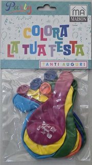 MA MAISON PALLONCINI "TANTI AUGURI" MULTICOLOR