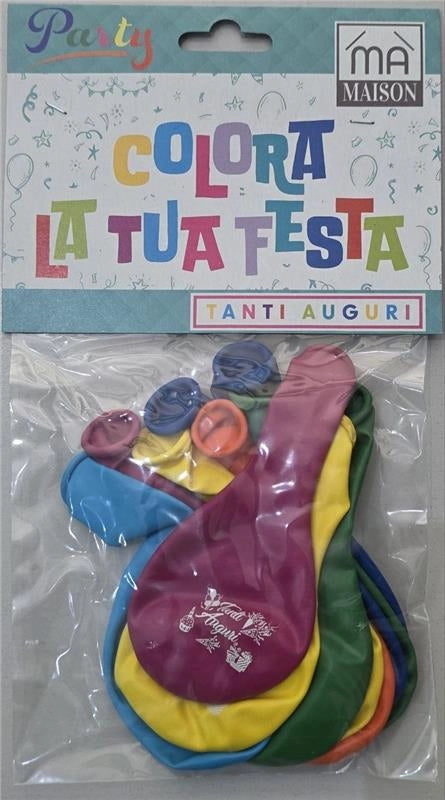 MA MAISON PALLONCINI "TANTI AUGURI" MULTICOLOR