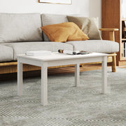 Tavolino da Salotto-Tavolino da soggiorno-Tavolo Bianco 80x50x40 cm Legno Massello di Pino 871470