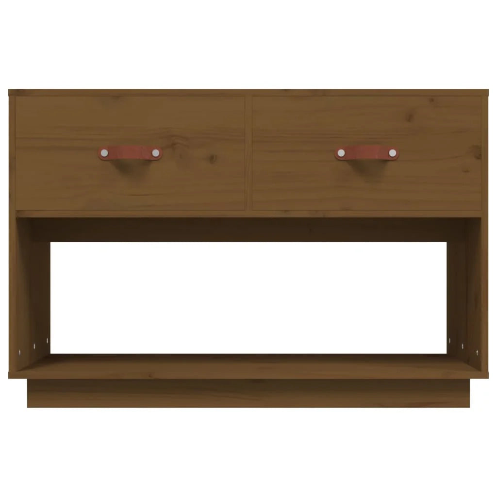 Mobile TV multimediale scaffale TV credenza TV sala da pranzo soggiorno camera da letto color miele 90 x 40 x 60 cm legno di pino massiccio marrone 02_0027726