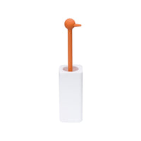 Lineabeta - Portascopino Baston ad anitra in ceramica / silicone arancio