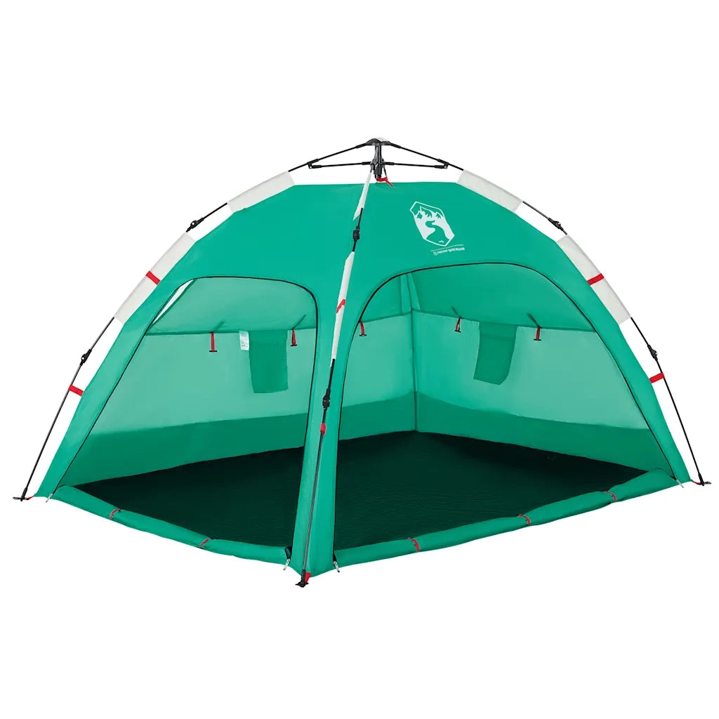 Tenda da Spiaggia 2 Persone-Tenda da campeggio Verde Rilascio Rapido Impermeabile 981390