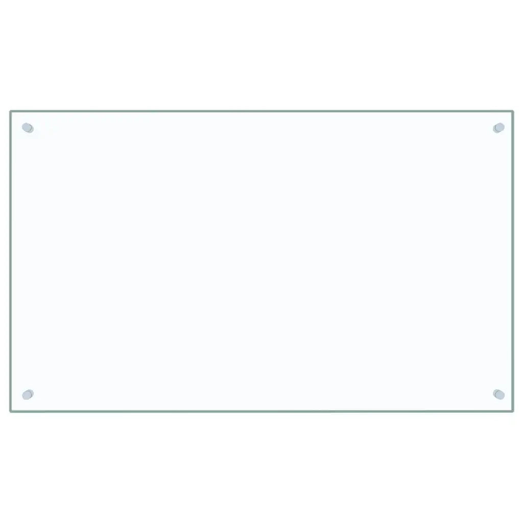 Paraschizzi per Cucina Trasparente 100x60 cm in Vetro Temperato CFW3115127