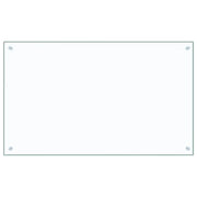 Paraschizzi per Cucina Trasparente 100x60 cm in Vetro Temperato CFW3115127