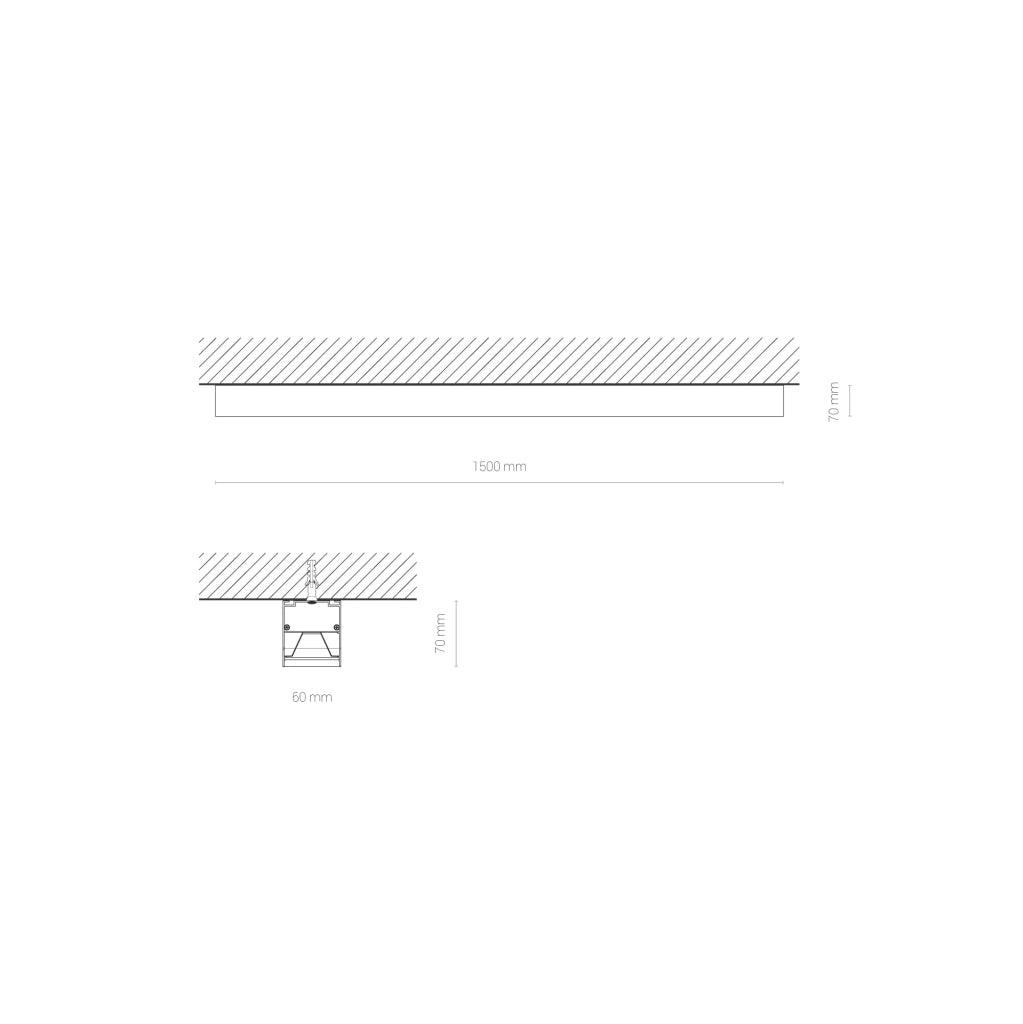 Barra LED soffitto/parete Nowodvorski Office Pro 10213 40W nera