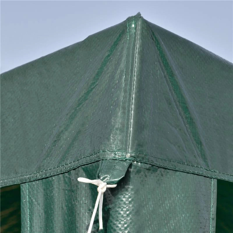GAZEBO DA GIARDINO 3X3 M PIEGHEVOLE E PORTATILE CON COPERTURA ANTI UV VERDE