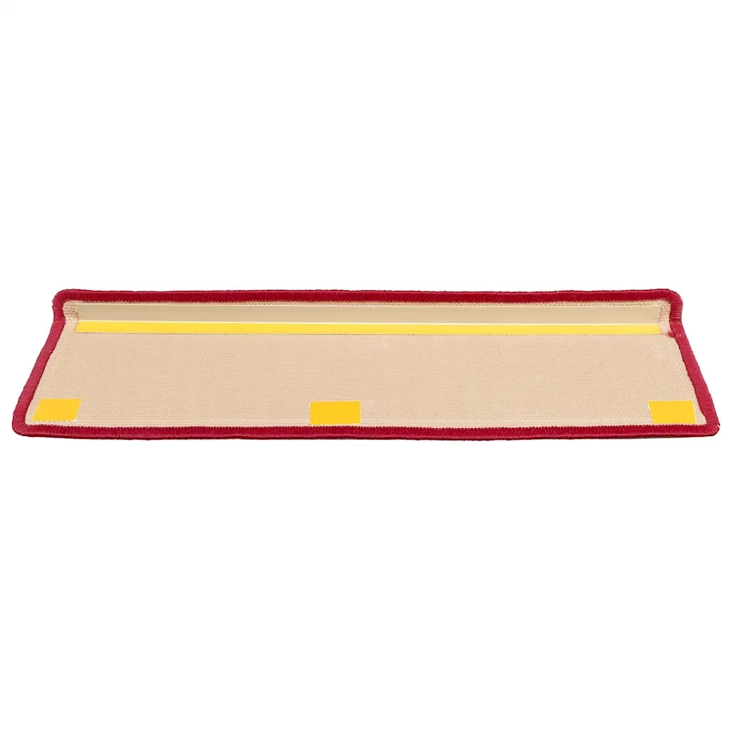 Tappetini Autoadesivi per Scale 15 pz 65x21x4 cm Rossi 326206