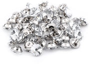Accessori decorativi per mobili - 50 pezzi - Perle con strass - Attacco con anello metallico - Decorazioni DIY - Maniglie per mobili - Vetro lucido 25 mm - Maniglie per mobili con anello metallico
