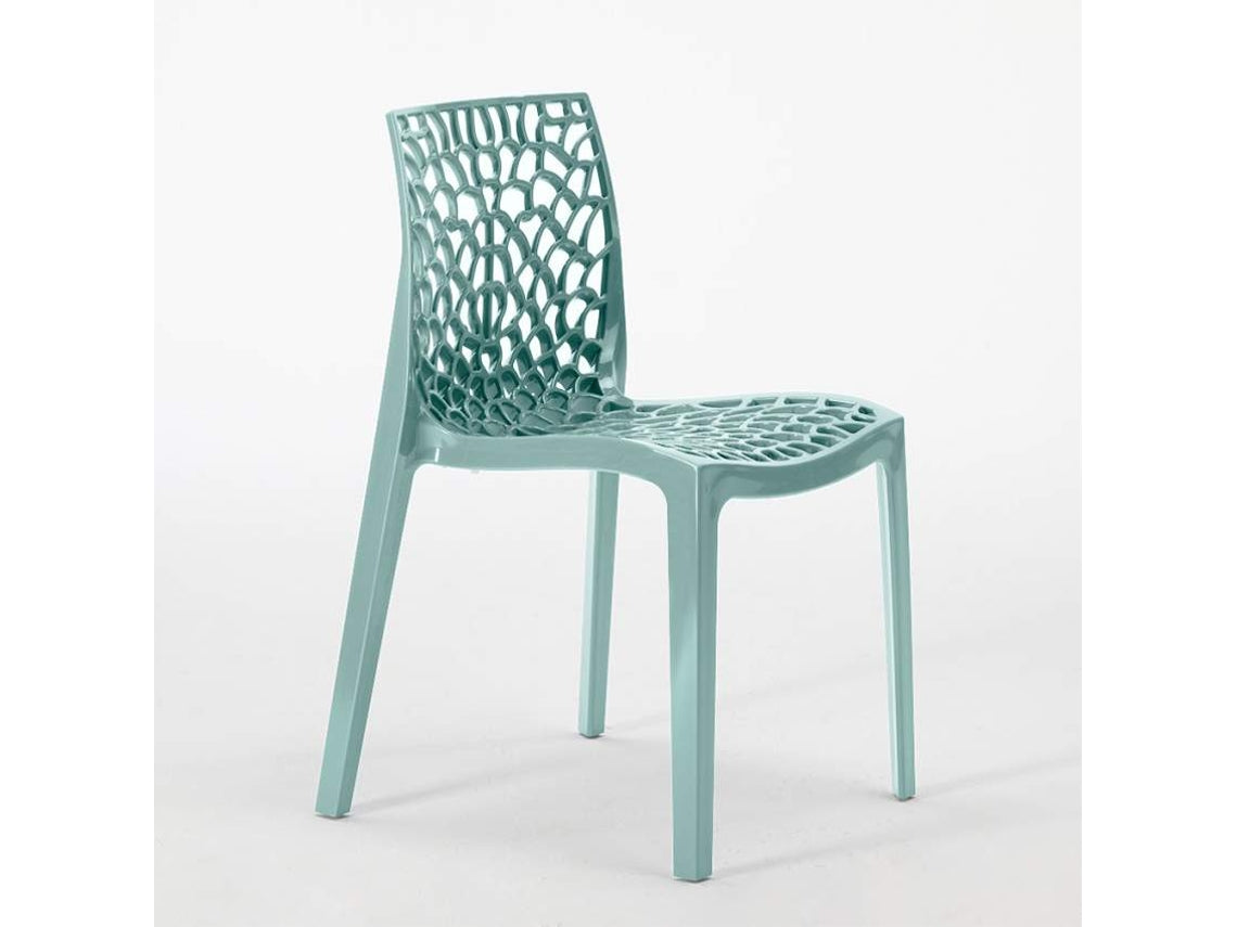 Sedia Gruvyer polipropilene verde salvia