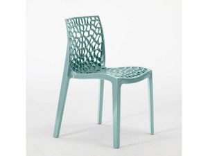 Sedia Gruvyer polipropilene verde salvia