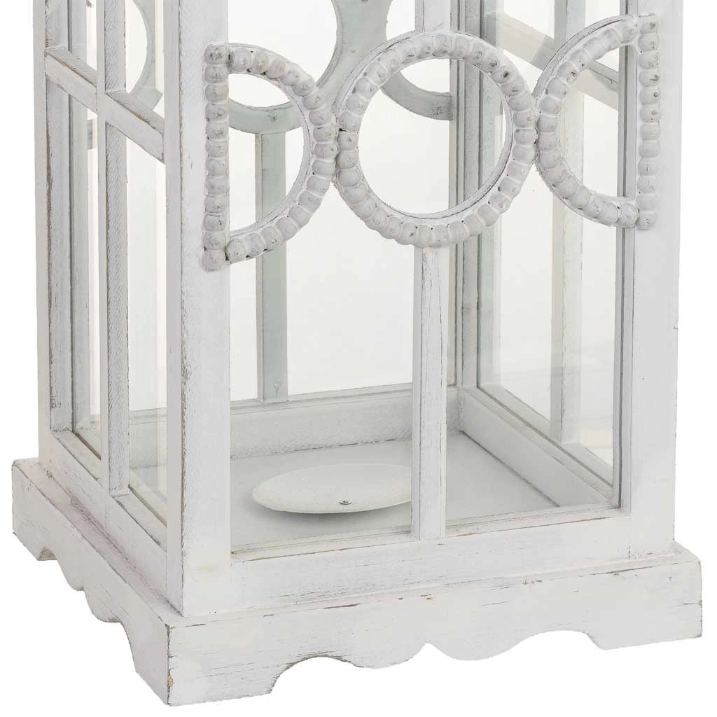 Lanterna in legno 23x23x60h cm