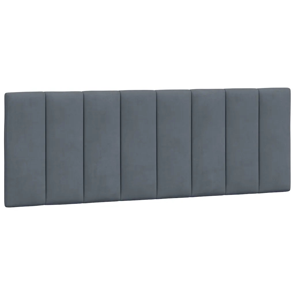 Letto matrimoniale | Letto per adulti | Giroletto con LED senza Materasso Hanko Grigio Scuro 140x200 cm in Velluto