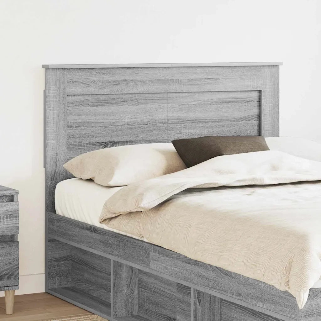 Testiera-Testata-Testiera Decorativa Grigio Sonoma 120 cm Legno multistrato 937111