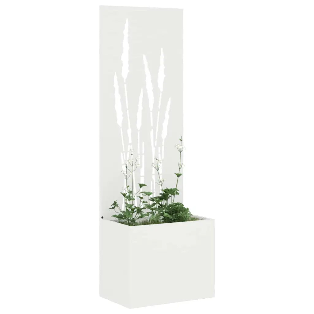 Schermo per privacy in giardino Traforo Bianco 50 x 150 cm CFW9148556