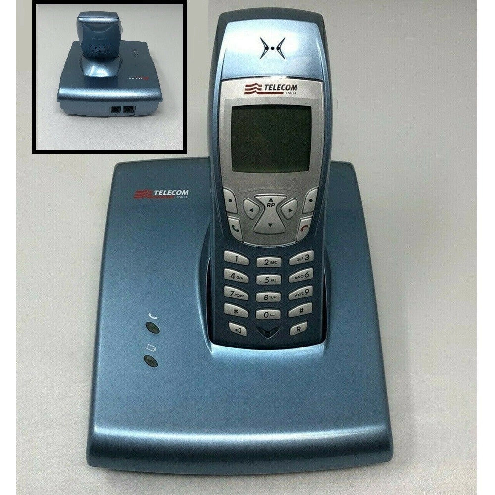 Trade Shop - Telefono Cordless Telecom Sirio 187 Plus Vivavoce Rubrica Tastiera Illuminata -
