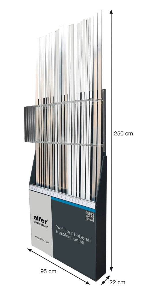 Espositore Profili All.h 200 cm Posti 25 Vuoto Arcansas