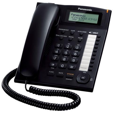 Panasonic kx-ts880exb telefono telefono analogico nero identificatore di chiamata