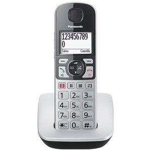 Panasonic kx-tgh710jtb silver dect con tasti grandi - KX-TGH710JTS