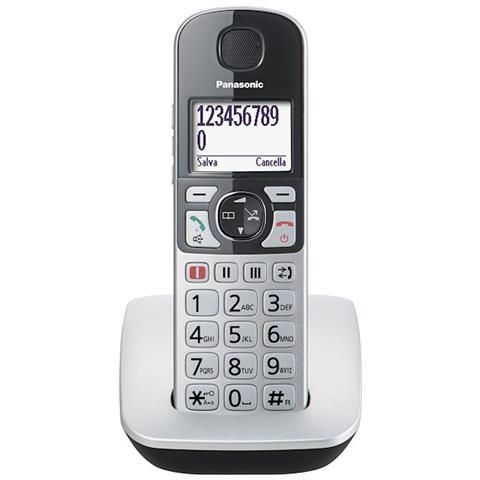 Panasonic kx-tgh710jtb silver dect con tasti grandi - KX-TGH710JTS