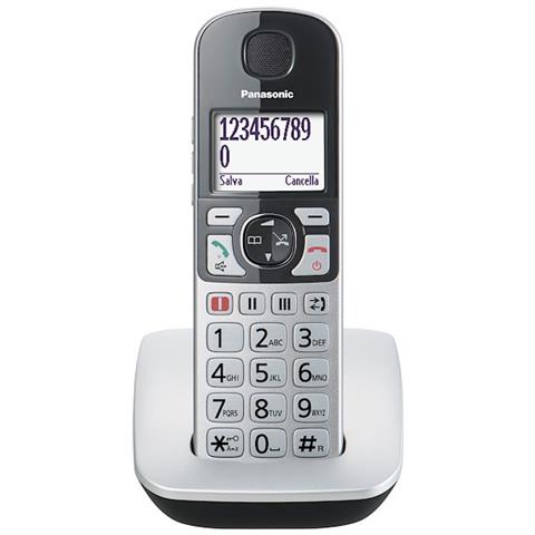 Panasonic kx-tgh710jtb silver dect con tasti grandi - KX-TGH710JTS