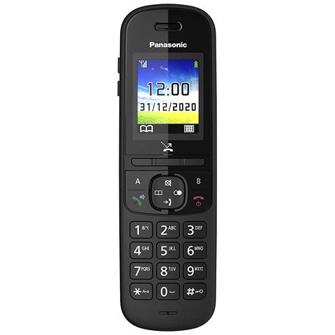 Panasonic kx-tgh710 telefono dect nero identificatore di chiamata - KX-TGH710JTB