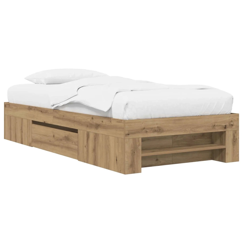 Telaio del letto con storage Rovere Artigianale 80 x 200 cm 3429692