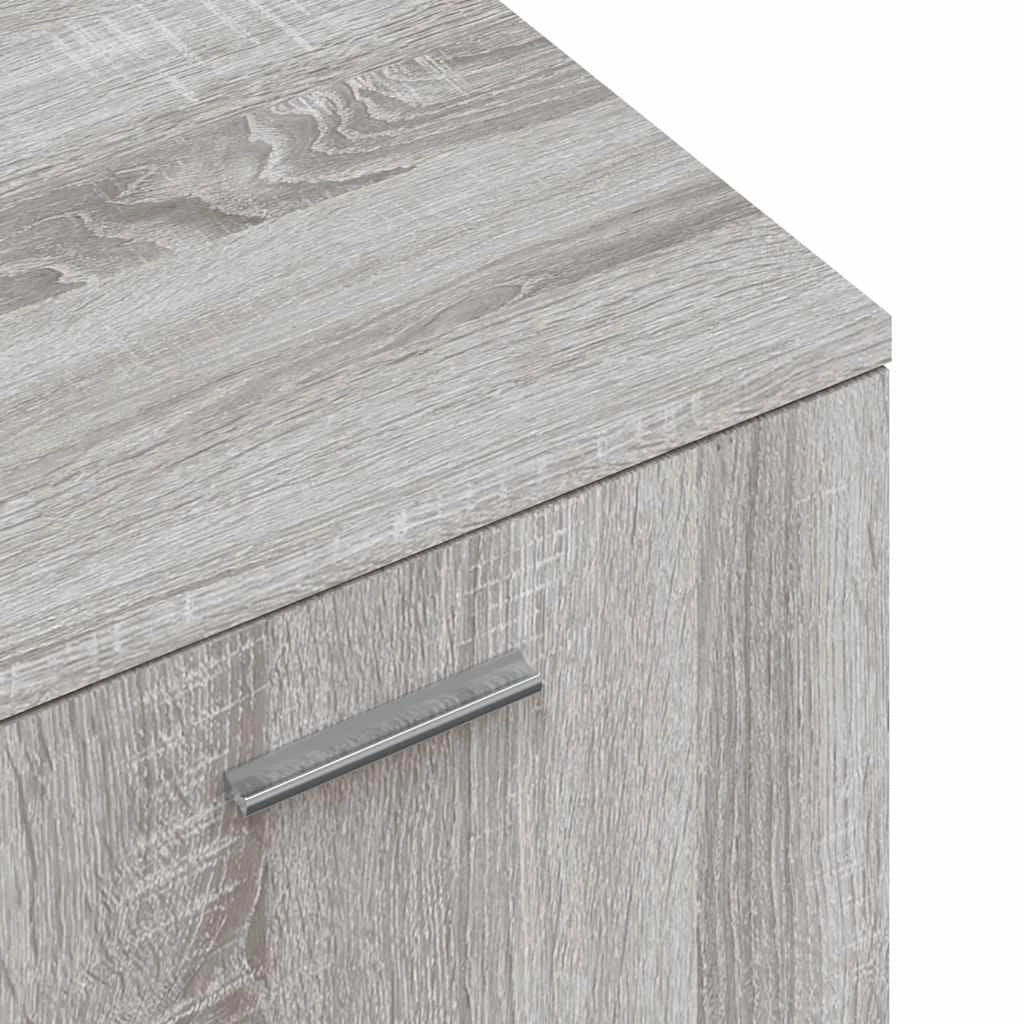 Mobile TV multimediale mensola TV credenza TV sala da pranzo soggiorno camera da letto Sonoma 120 x 34 x 37 cm legno ingegnerizzato grigio 02_0028377