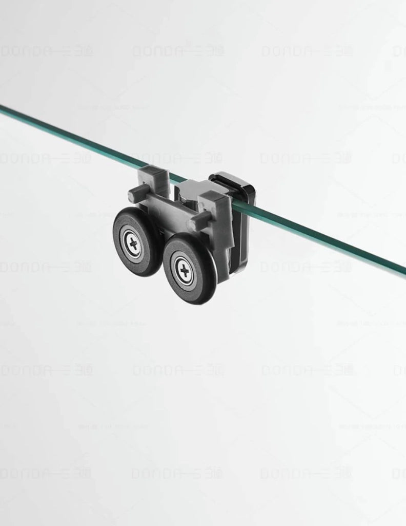 Box doccia ingresso angolare 2+2 THALASSA (BASIC) 95x75 cm Nero vetro trasparente