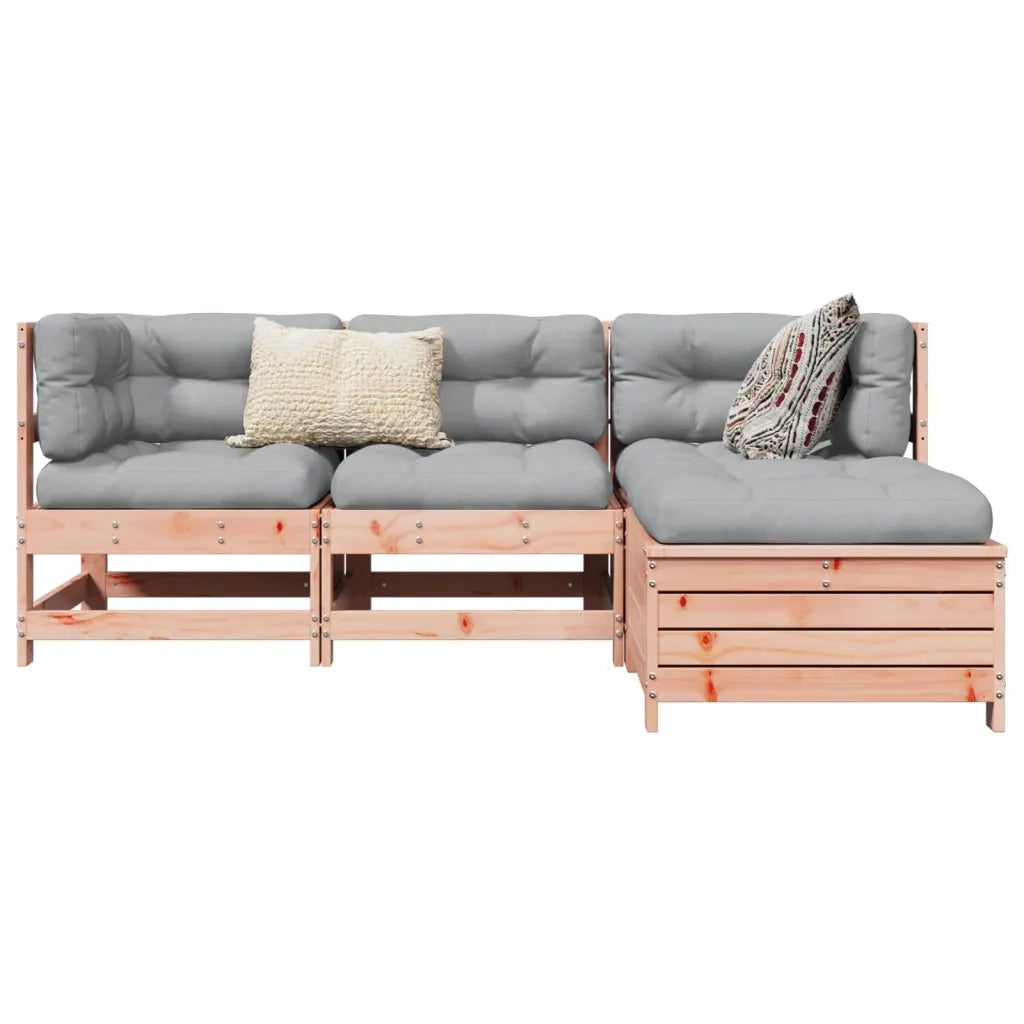 Set Divani da Giardino 4 pz in Legno Massello Abete Douglas 3250786