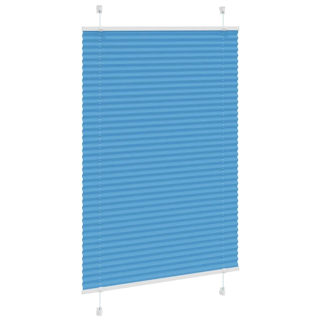 Tenda Plissettata Blu 100x100 cm Larghezza Tessuto 99,4 cm 4015177