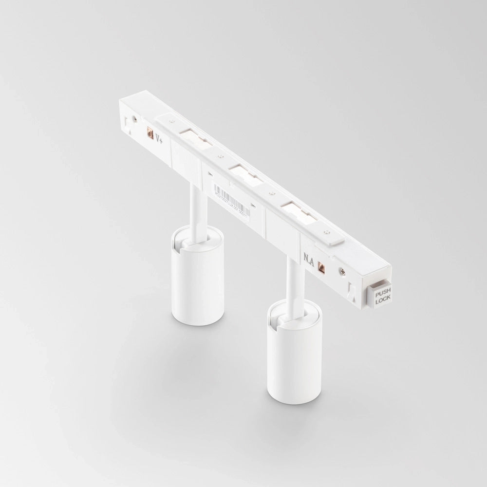 Proiettore Regolabile Ego Alluminio Bianco 2 Luci Led 5W 3000K 1-10V
