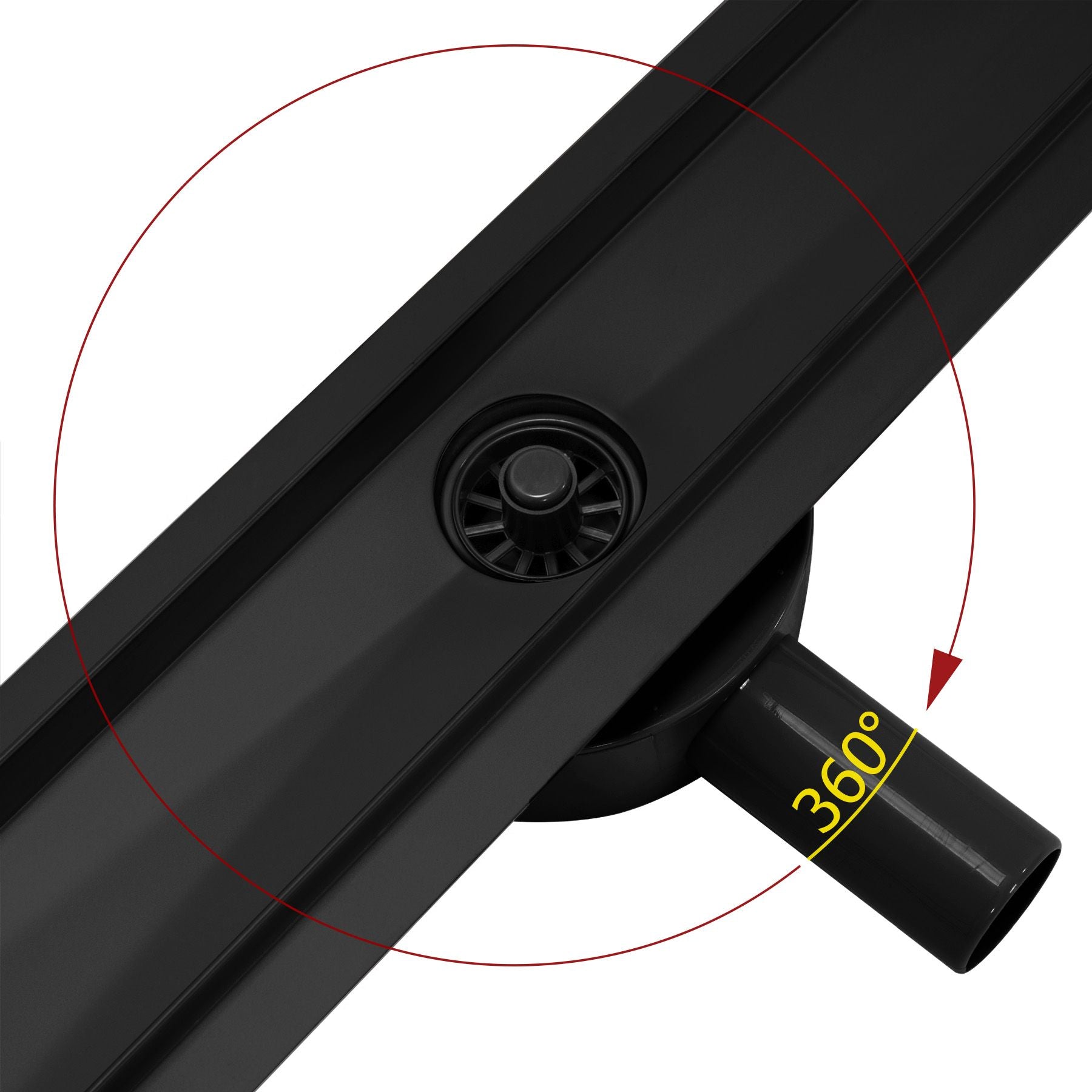 Canalina Di Scarico Rea Pure Neo Pro Black Matt 50