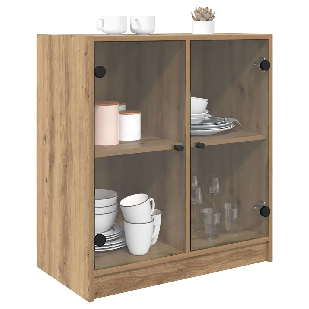 Mobile laterale | Tavolo laterale | Tavolino Rovere artigianale 68 x 37 x 75,5 cm