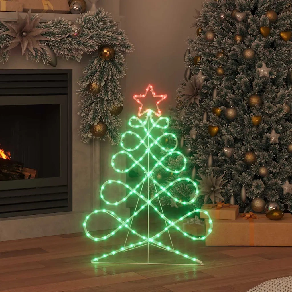 Luci a forma di albero di Natale Multicolore 78 x 58 cm PVC CFW5557505