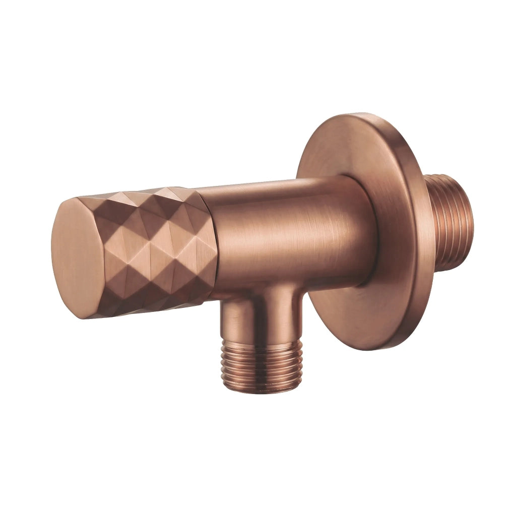 Valvola Ad Angolo Diamond 03 1/2" X 3/8" Brush Copper